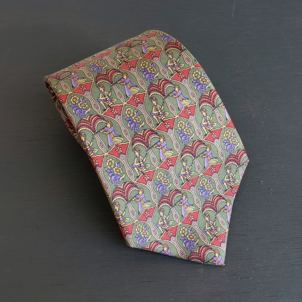 Salvatore Ferragamo Designer 100% Silk Tie